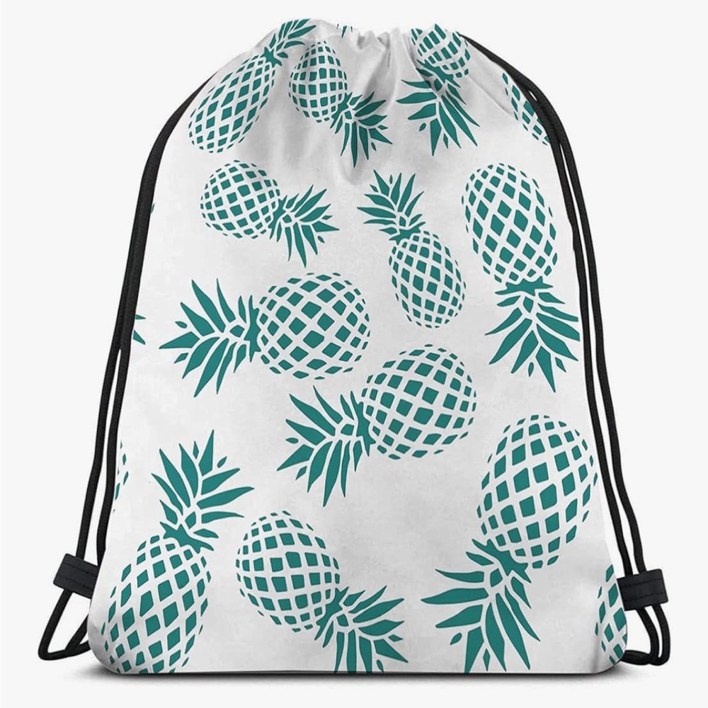 Pineapple Print Drawstring Backpack - image 1